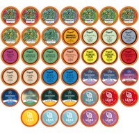 Two Rivers Coffee - Paquete Variado De Muestras De Té Two Rivers 40 K-Cup Keurig 2.0