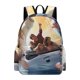thumbnail image 1 of Ratatouille-theme Backpack, Campus style schoolbag Bookbag with Adjustable Shoulder Straps And Large Zip Compartment, Unisex Travel Bags.42x30x15cm, 1 of 6