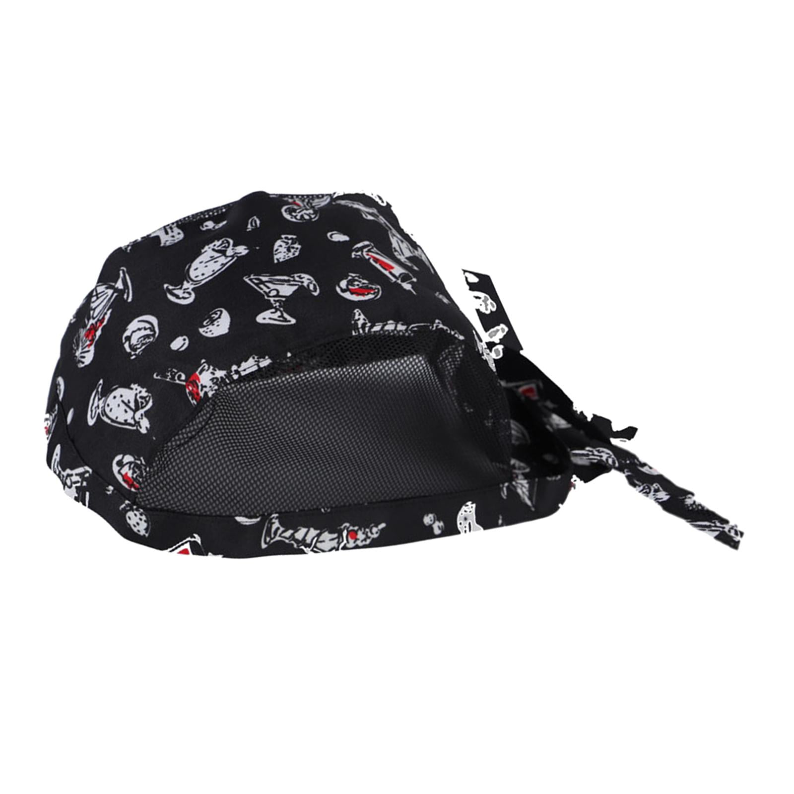 Magideal - Gorro De Moda Transpirable Para Hombres Y Mujeres, Diadema A Prueba De Pelo Para Adultos, Sombreros De Camarero De Trabajo De Malla Ajustable , Vajilla
