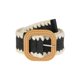 thumbnail image 1 of INSPIRE CHIC Cinturón de Paja Tejido Elástico para Mujer de Talla Grande, Cinturón Ancho de Cintura Estilo Boho Trenzado para Vestido 57.1" Negro, 1 of 5