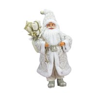 Bothyi - Figura De Papá Noel Para Mesa, Decoración Navideña Para Sala De Estar, Dormitorio, Escaparate, Color Blanco