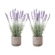 thumbnail image 1 of Set 2 Plantas Artificiales Flores Lavanda Decoracion Hogar purpura, 1 of 8