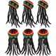 thumbnail image 1 of Gorro Rasta Hicarer 6 Pack Peluca Trenzada Negra Disfraz, 1 of 3