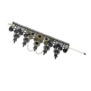 Ioensy - Gargantilla Gótica Collar Steampunk Declaración Elegante Para Halloween Mujeres Niñas