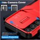 thumbnail image 5 of Funda Resistente para Samsung Galaxy S25 5G con Tapa Deslizante y Protección Militar Rojo, 5 of 6