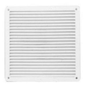 Celosía Ventilación Pvc C/Pestaña 17X17 Cm Blanco 50Un Dvp