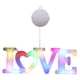thumbnail image 5 of Cartel Romántico Del Día De San Valentín Con Luz LED Con Ventosa Decoración De Boda AMOR Multicolor, 5 of 5