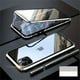 thumbnail image 1 of Magnetic Case For IPhone 14 13 12 11 Pro Max Xs Max Xr 7 8 Plus Mini, Magnetic Adsorption Double-Sided Screen Protector Clear Back Metal Bumper Phone Cases Cover, 1 of 3
