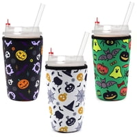 Funda De Café Ysiueng De Neopreno Reutilizable De 30 A 32 Onzas Para Halloween