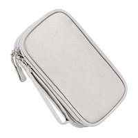 Magideal - Cajas De Almacenamiento Multifuncionales Portátiles Del Organizador De La Electrónica Del Viaje Para De La Energía Del Usb Del Teléfono , Gris