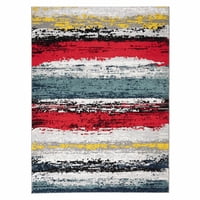 Modalfo - Alfombra Florida Roja 120 X 180 Cm