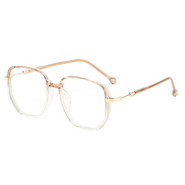 Gafas modernas y sencillas anti-luz azul y anti-radiación, hechas de vidrio y metal.