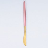 Xmhytop 4 Piezas Cubiertos De, Utensilios De Cocina Y Cubiertos Cotidianos,Cuchillo De Mesa,Gond Rosa