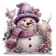 thumbnail image 1 of 1pc 5D Diamond Painting Set Christmas Creative Flowers Bird Snowman Pattern DIY Diamond Painting Frameless Home Decoration Gift 11.81in*11.81in, 1 of 3