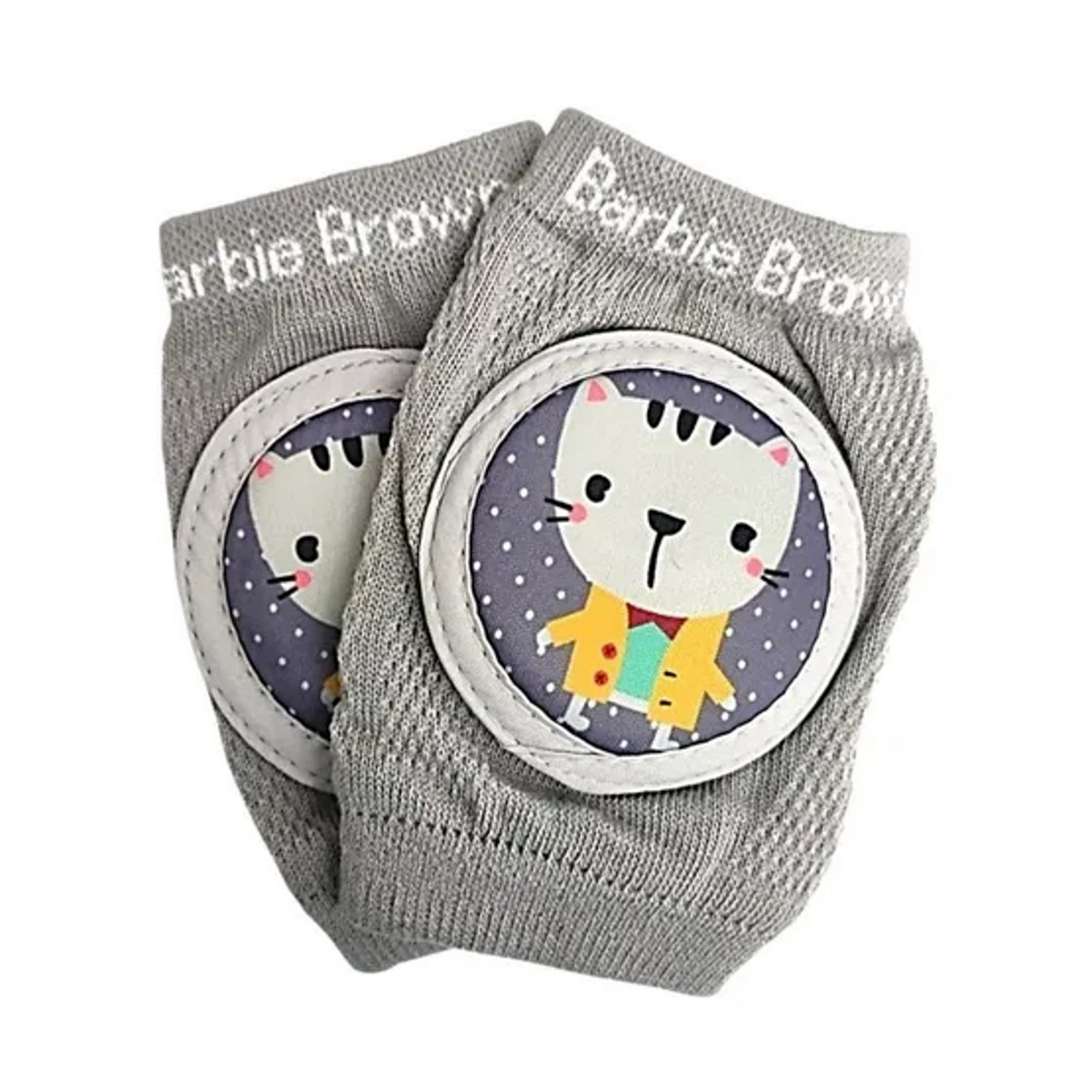 Genérico - Par De Rodilleras Gateo Bebe Antideslizante Transpirable Gris