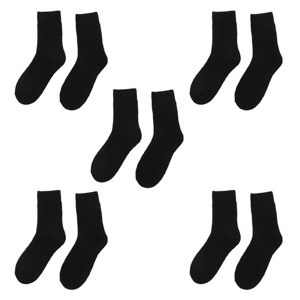 5 pares de calcetines de lana gruesos, térmicos, para senderismo, botas de invierno cálidas, calcetines gruesos, suaves y acogedores para clima frío.