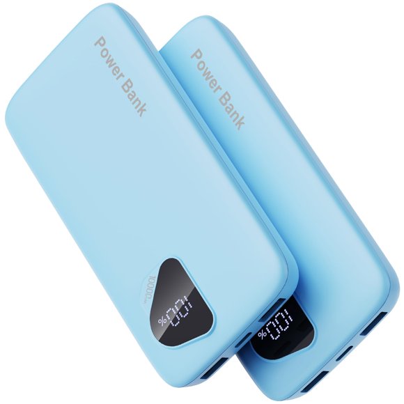 Banco de energía FancyBean 10000 mAh Pack de 2 con cables integrados