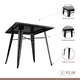 thumbnail image 3 of Comedor Mesa Tolix 80x80cm + 4 sillas Tolix Negras, 3 of 8