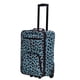thumbnail image 3 of Set de equipaje Rockland Fashion Softside Upright Blue Leopard, 3 of 7
