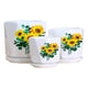 thumbnail image 1 of Set 3 Macetas Girasol Cerámica Plantas Jardín Decoración Jhn, 1 of 3
