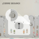 thumbnail image 5 of Corral Bebé Plegable Infantil Reja Seguridad Niños 120x120cm, 5 of 10