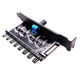 thumbnail image 5 of Caja De PC De Computadora De 12V Regulador De Concentrador De Ventilador De Enfriamiento 4Pin 3Pin Controlador De Velocidad 4, 5 of 5