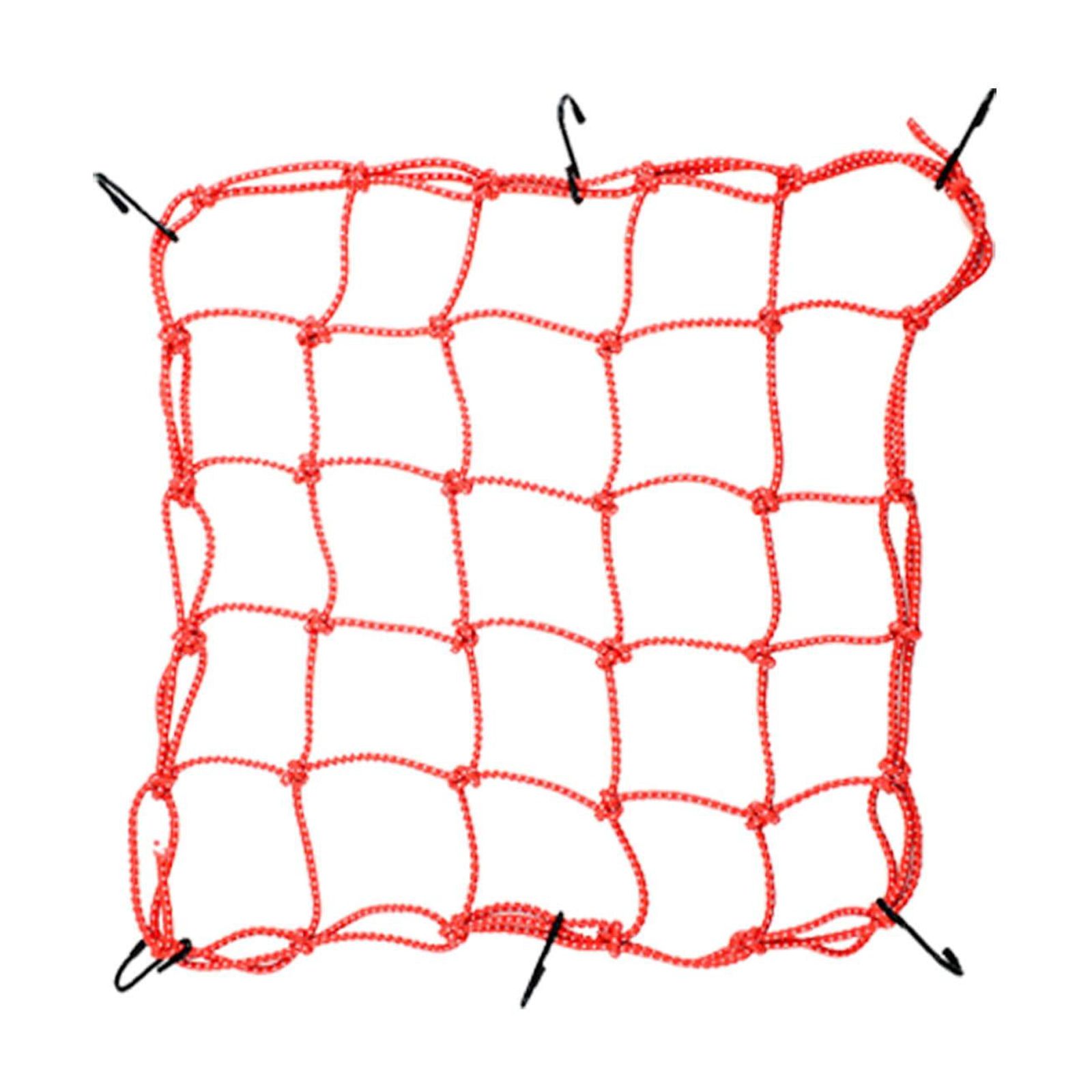 Ioensy - Redes De Carga Para Casco De Motocicleta Red Elástica Duradera Y Resistente, Color Rojo