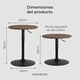 thumbnail image 4 of Pack 2 Mesas Bar Lorven Altura Ajustable Diámetro 60cm Comedor Madera Oscura, 4 of 8