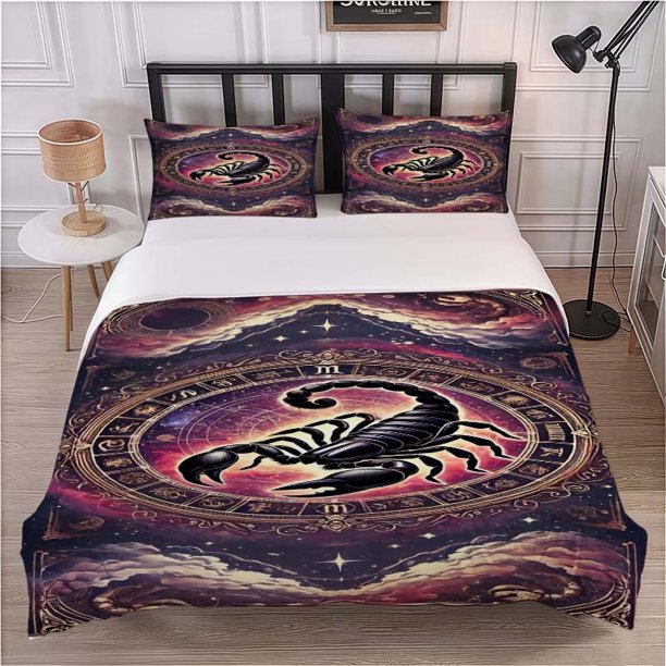 Scorpion Symbol Pattern Bedding Set Soft and Comfortable