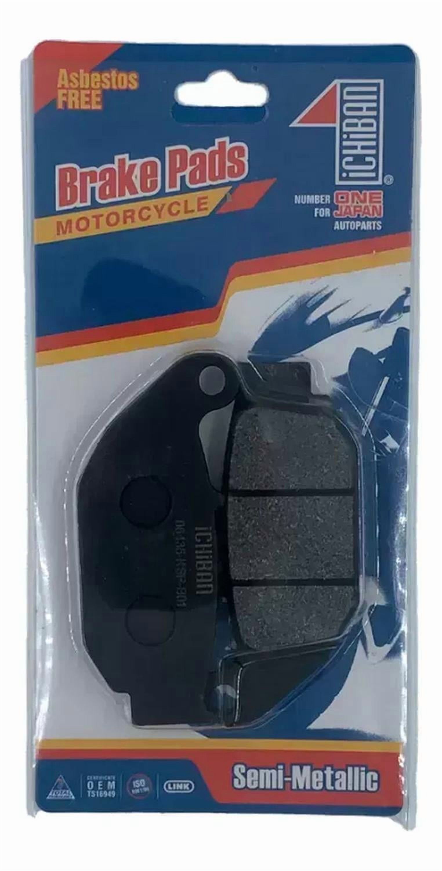 Genérico - Pastilla Freno Trasera Moto Tvs Apache 160/180/200 Japonesas