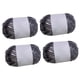 thumbnail image 2 of 4 piezas de hilo de camiseta metálico, hilo de punto, hilo de tela elástico brillante, hilo de poliéster para hacer bolsos, alfombras, decoración del Gris oscuro, 2 of 5