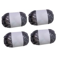 Bothyi - 4 Piezas De Hilo De Camiseta Metalizado Para Proyectos De Manualidades, Cestas Y Bolsos De Bricolaje, Color Gris Oscuro