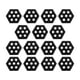 thumbnail image 1 of Almohadillas De Tracción Hexagonales Para Tablas De Surf, 15 Uds., Para Tablas De Pescado, Skimboards, Deportes Acuáticos, Color Negro, 1 of 5