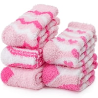 Calcetines Fuzzy Socks Ebmore Para Mujer, Pantuflas Cálidas De Felpa Para Invierno