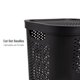 thumbnail image 4 of Cesta para ropa Mind Reader, 60 L, delgada, con tapa ventilada, negra, 4 of 6