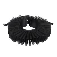 Magideal - Collar Con De Tul, Gargantilla De Para Cosplay, Capa Con Volante De Cuello Retro Desmontable Para Disfraces, Disfraces, Fiestas , Negro