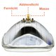 thumbnail image 3 of fokes H6054 Super Vision Faro Halógeno de Haz Sellado Luces Bajas y Altas (7" cuadrado, 200 mm, #H6054), 3 of 7