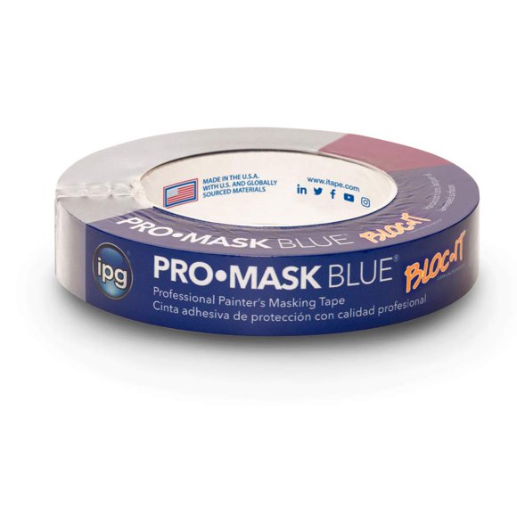 Cinta adhesiva IPG ProMask azul 2,4 cm x 55 m Bloc-it