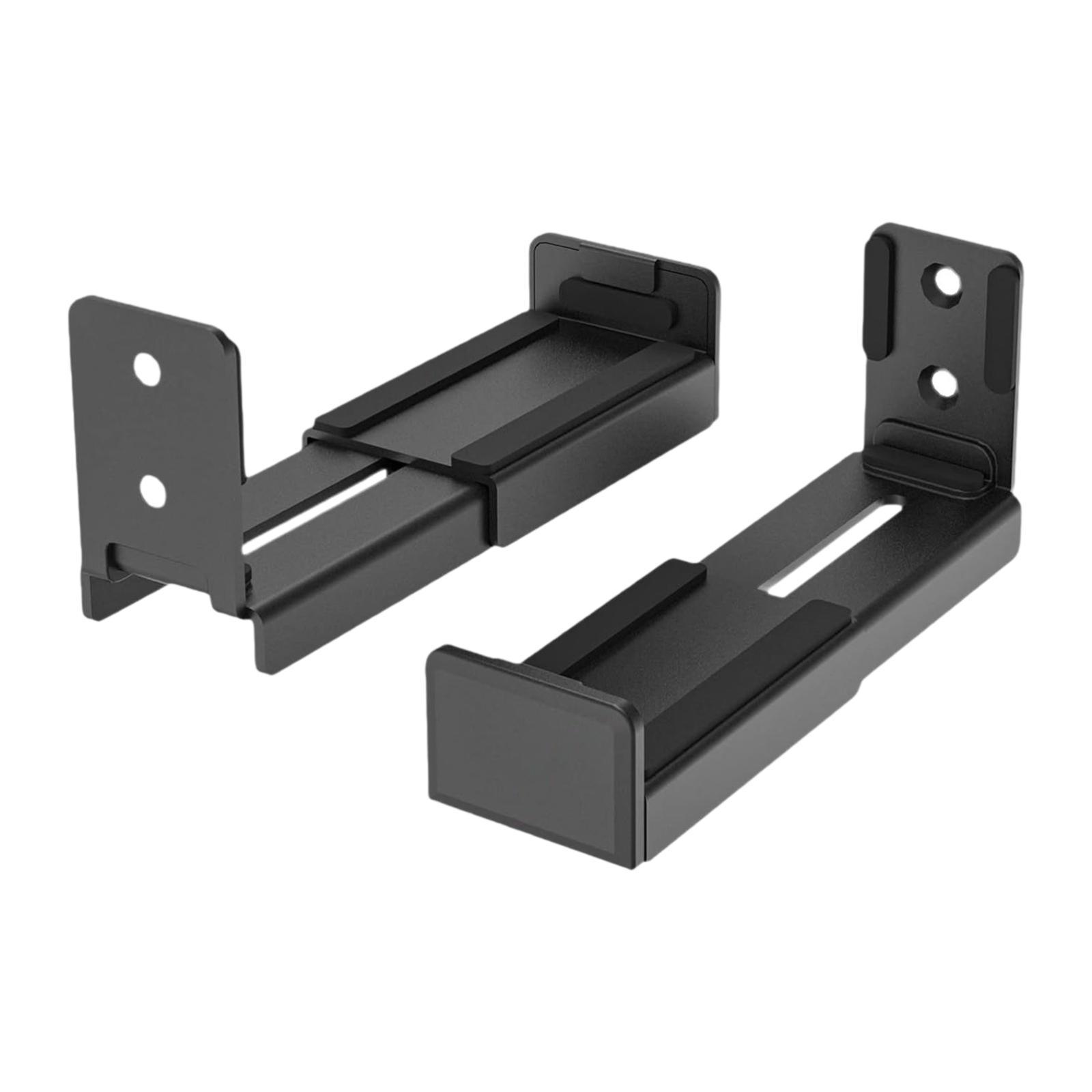 Magideal - Soporte De Pared Para Barra De Sonido, Estante Para Altavoces, Estable, De Aleación De Aluminio, Extensible, Para Debajo Del Televisor, De 3,54 A 6,10