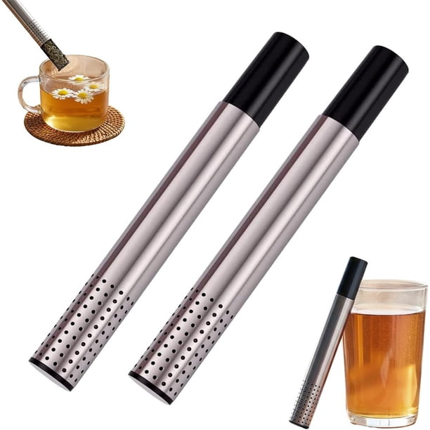 Infusor té hojas sueltas 2026 nuevo malla fina bola difusor café especias bolígrafo infusor gancho