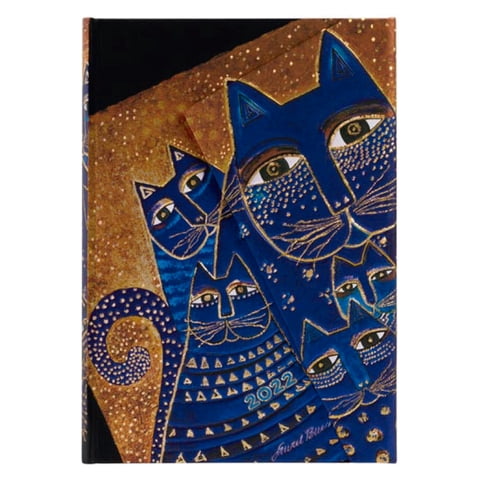 Paperblanks - Agenda 2022 Mediterranean Cats Mini Tapa Dura Semana A La Vista