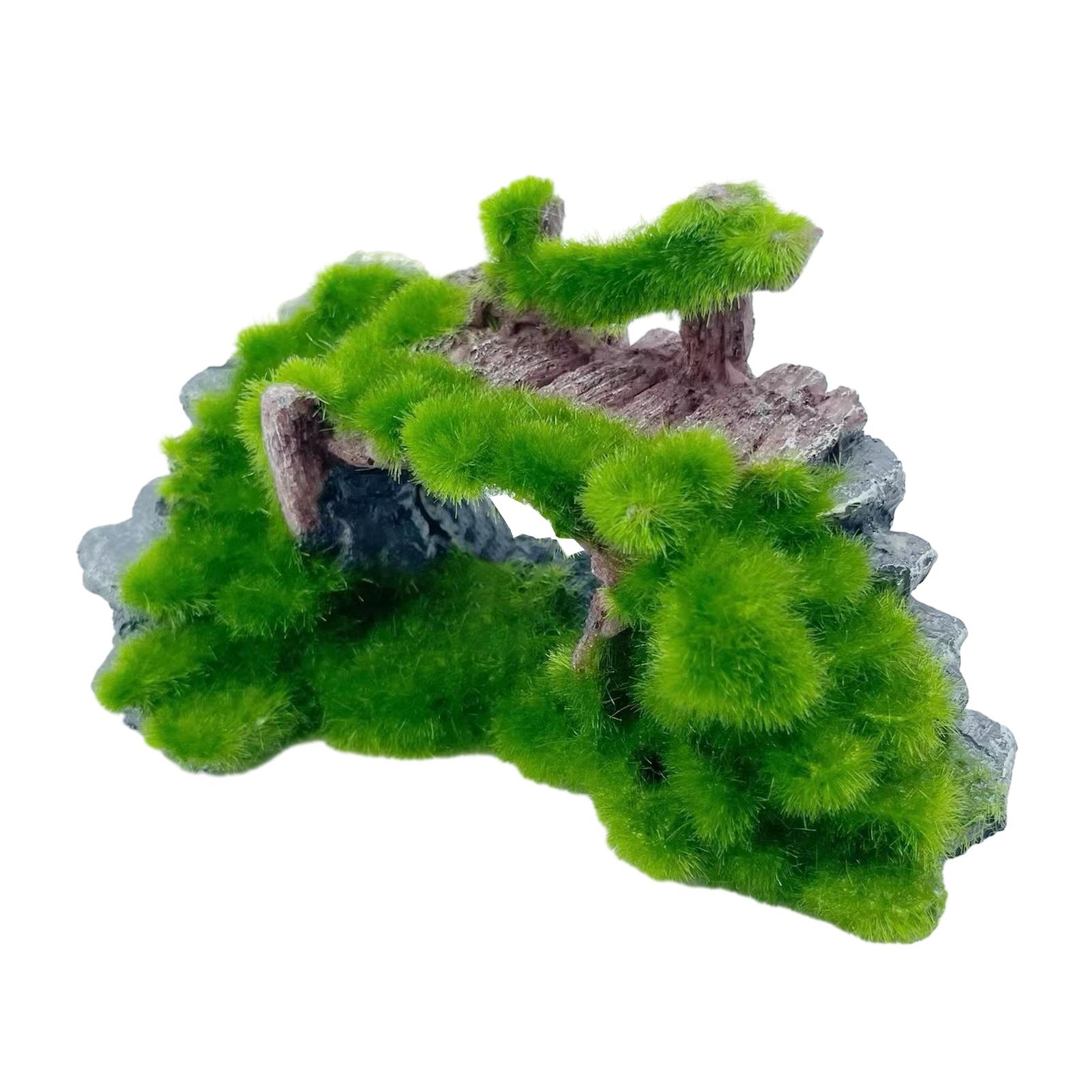 Bothyi - Adorno De Paisaje Para Pecera, Piedra Con Vista A La Montaña Para Acuario, Puente De Decoración