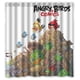 thumbnail image 1 of Cortina de ducha de Angry Birds, juego de cortina de baño con ganchos, tamaño 66 x 72 pulgadas, 1 of 3