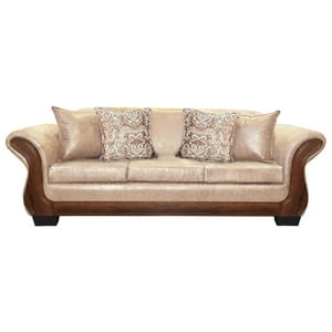 América Decora - Sofá Con Resorte Estructural 4 Personas Finis Envejecido Beige X