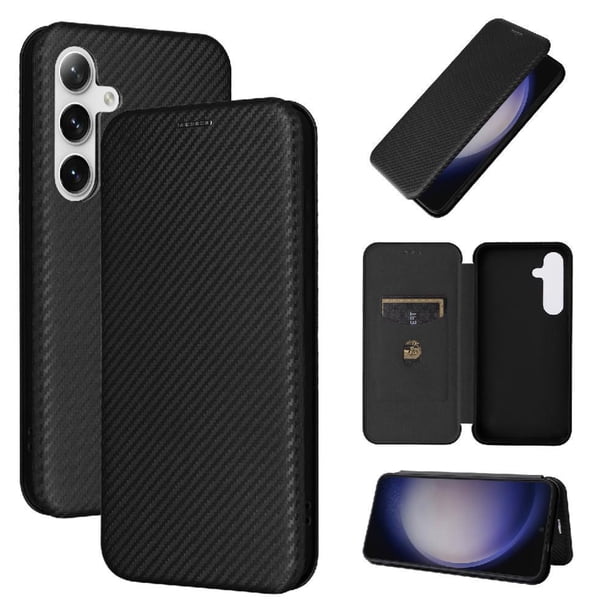 Funda Flip para FOXDOCK Samsung Galaxy S24 Ultra - Funda magnética de negocios, funda protectora delgada
