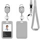 thumbnail image 1 of Porta credencial happyhbt gris de 46 cm con cordón de seguridad desmontable, 1 of 1