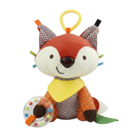 Juguete Sensorial Belugcon Mordedor Y Sonajero Color Naranja Diseño Zorrito