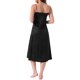 thumbnail image 3 of INSPIRE CHIC Mujeres Pijamas de Satén Floral Escote en V Tirantes Finos Camisones Lencería Midi S Negro, 3 of 6