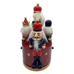 Genérico - Cascanueces Musical Giratorio Decoración Adorno Navidad 2025