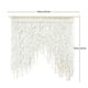thumbnail image 4 of Cortinas corredizas de macramé, estilo bohemio, con hojas tejidas, estilo campestre, para bistró, para colgar en la pared, para dormitorio, boda, decoración bohemia., 4 of 5